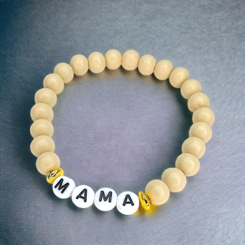 Spread the MAMA Love: Stylish Stretchy NWT Beaded Bracelet!